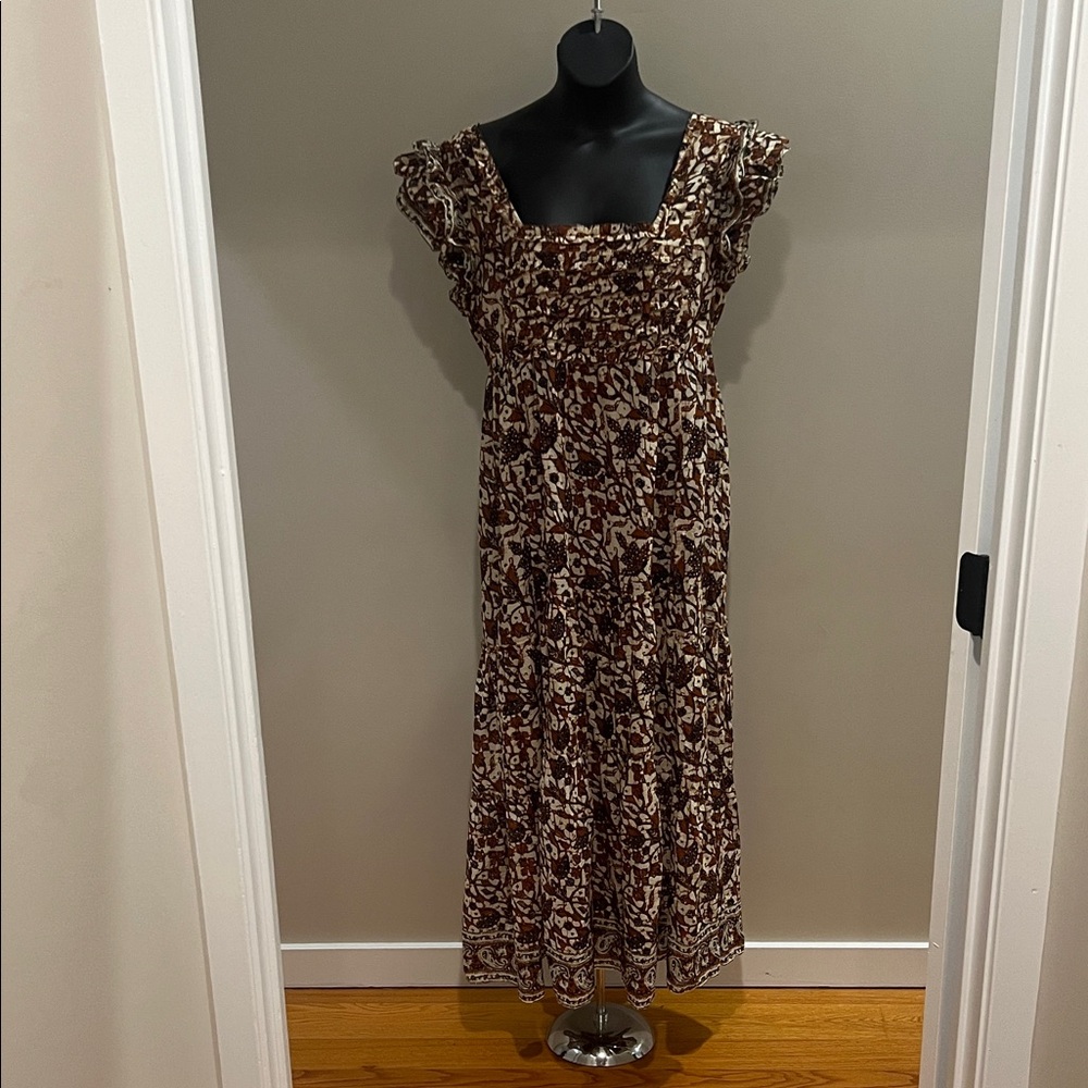 House of Harlow Elegant Brown Floral Women's Dress